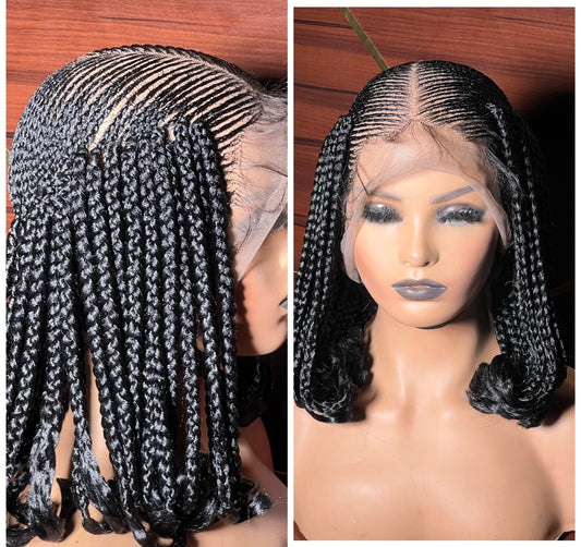 Full Lace Cornrow Weave Bob