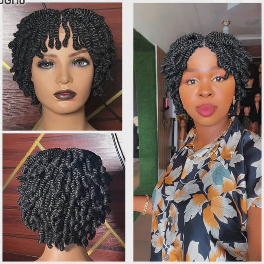 Crown kinky twist with 4/4 closure.